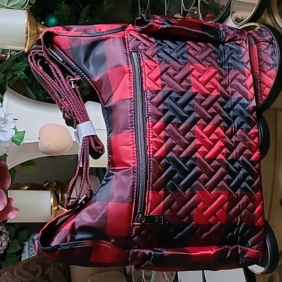 Lug Medium Crossbody Camper SE, Buffalo Check Red - Picture 2 of 5